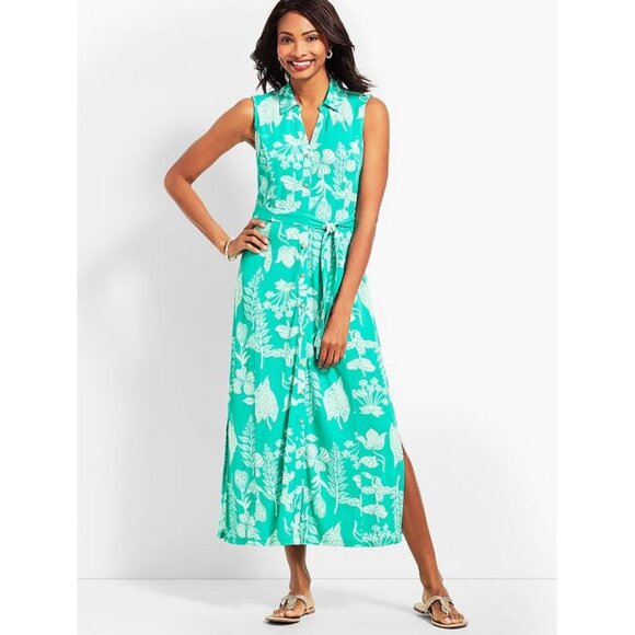 Talbots Tropical Floral Maxi Dress S - Picture 1 of 11
